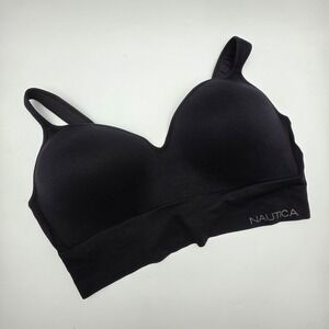 Nautica Intimates Black Wireless Molded Cup Bra 40D Seamless Comfort
